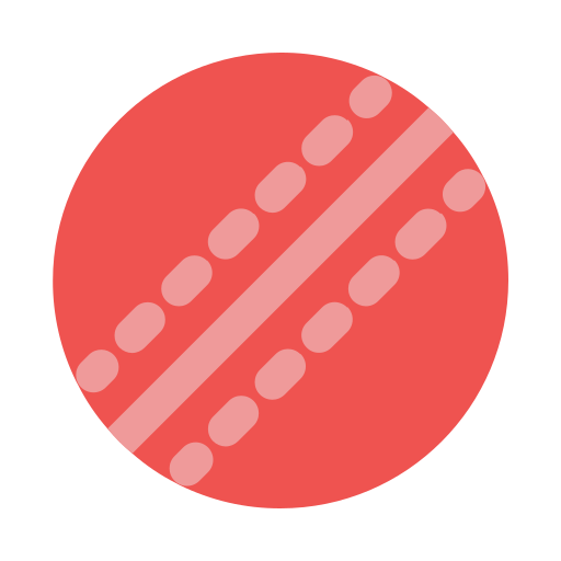 Крикетный мяч Generic color lineal-color иконка