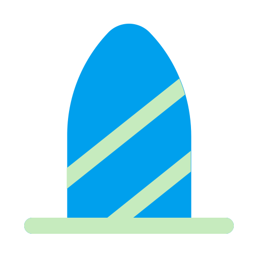 Доска для серфинга Generic color fill иконка