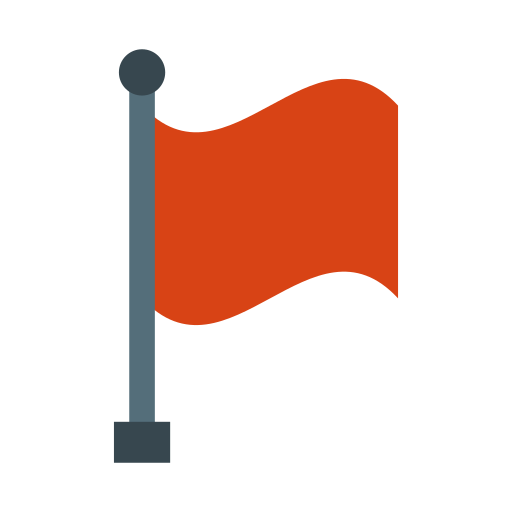 Flagged Generic color fill icon