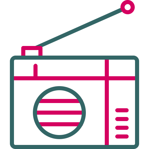 radio Generic color outline icono