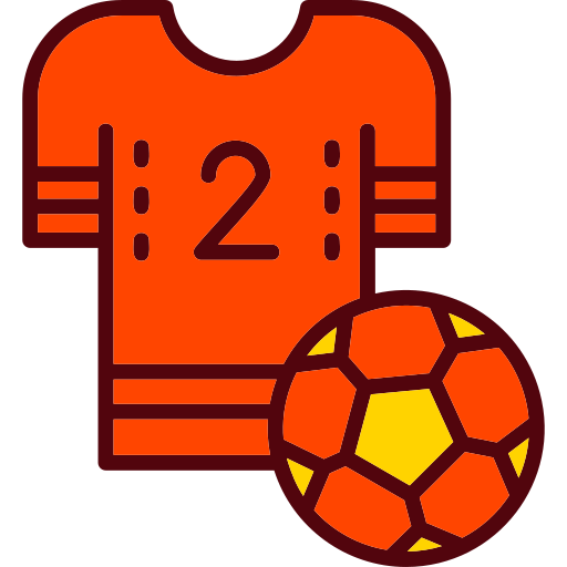 maglietta da calcio Generic color lineal-color icona