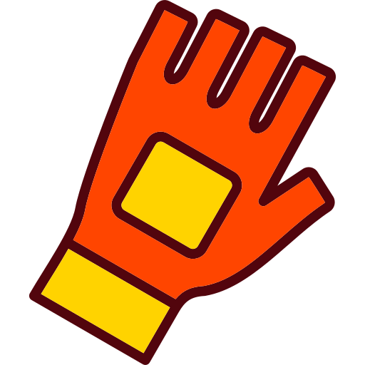 guantes deportivos Generic color lineal-color icono