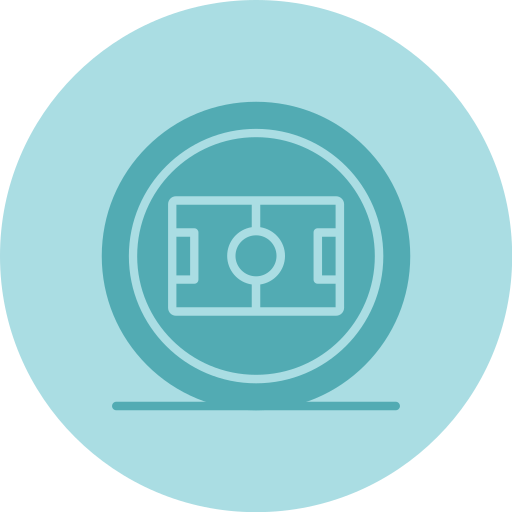 Soccer field Generic color fill icon