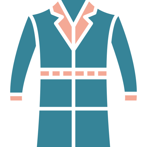 long manteau Generic color fill Icône
