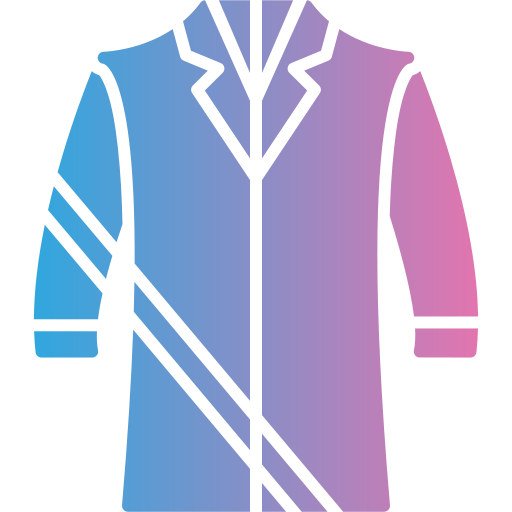 Длинное пальто Generic gradient fill иконка