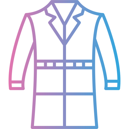 długi płaszcz Generic gradient outline ikona