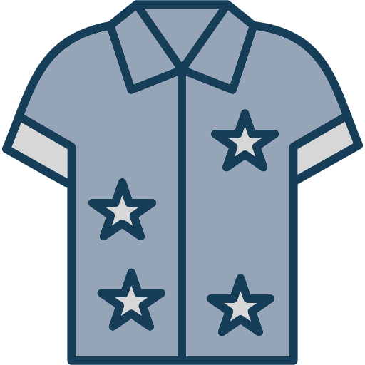 camisa hawaiana Generic color lineal-color icono