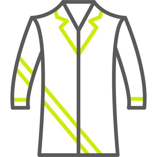 Длинное пальто Generic color outline иконка