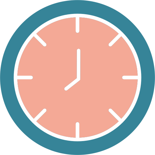 reloj de pared Generic color fill icono