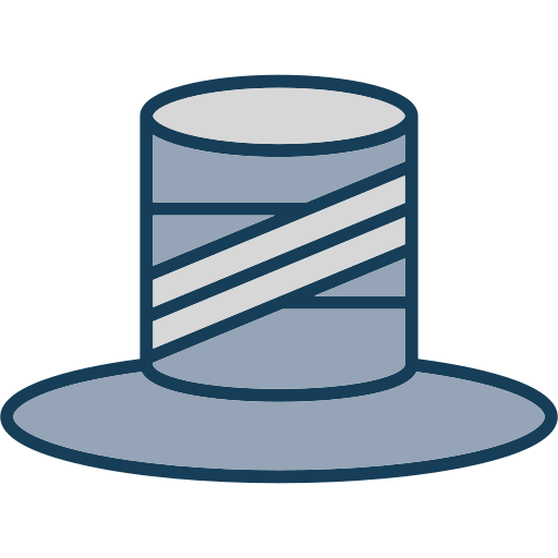 sombrero de copa Generic color lineal-color icono