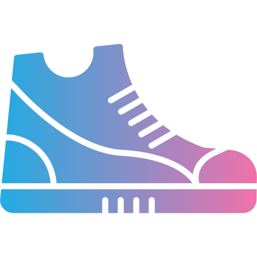 scarpa da ginnastica Generic gradient fill icona