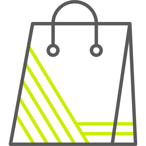bolsa de la compra Generic color outline icono