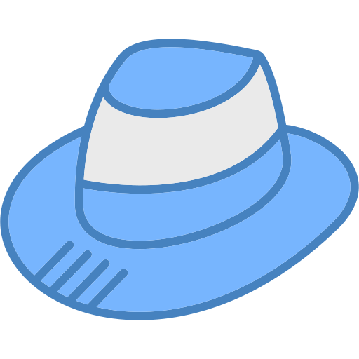 chapeau fedora Generic color lineal-color Icône