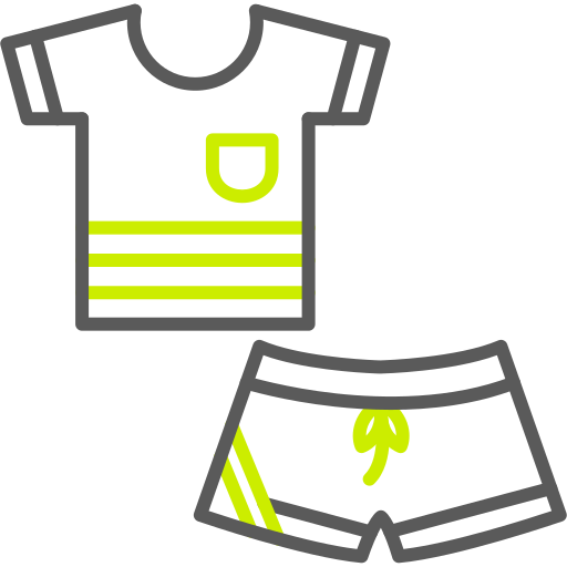 abbigliamento sportivo Generic color outline icona
