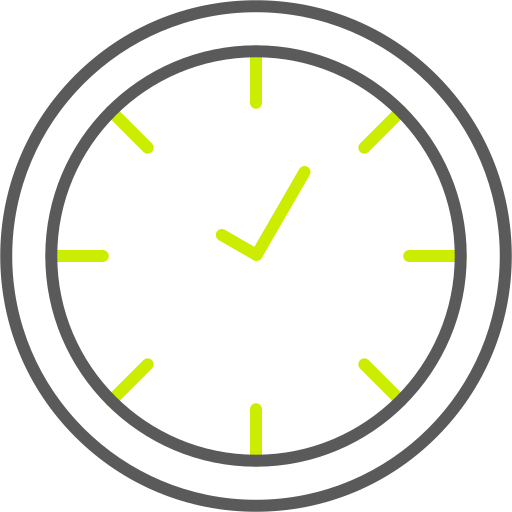 reloj de pared Generic color outline icono
