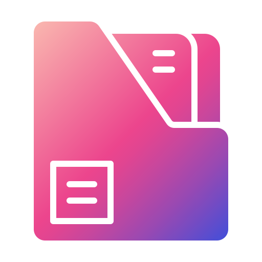 carpeta Generic gradient fill icono