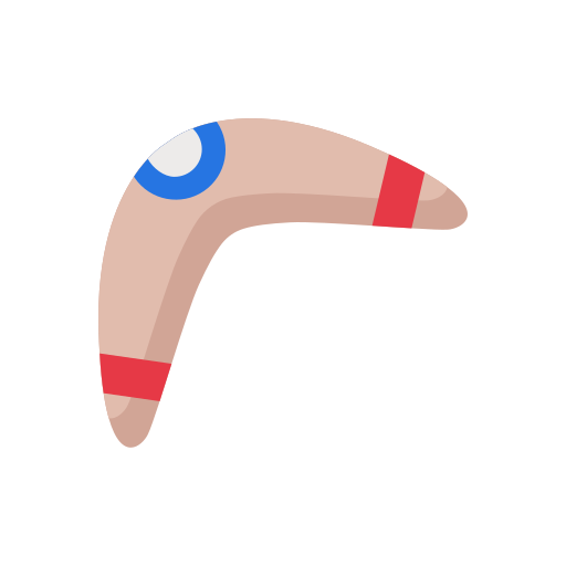 boomerang Generic color fill icona