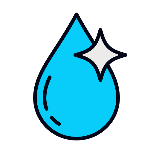 깨끗한 물 Generic color lineal-color icon