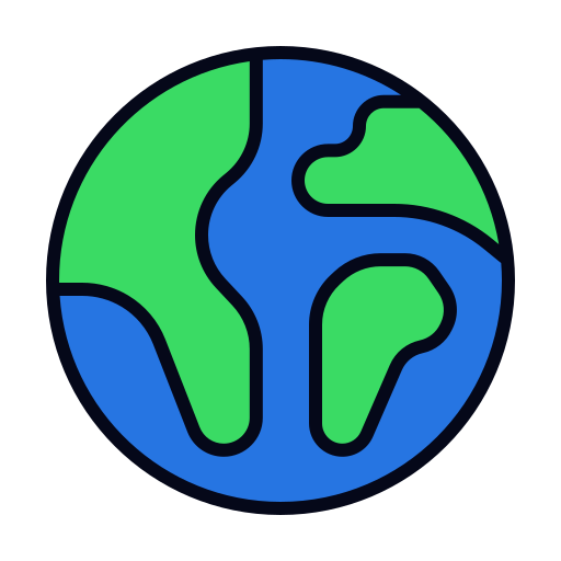 Глобус земли Generic color lineal-color иконка