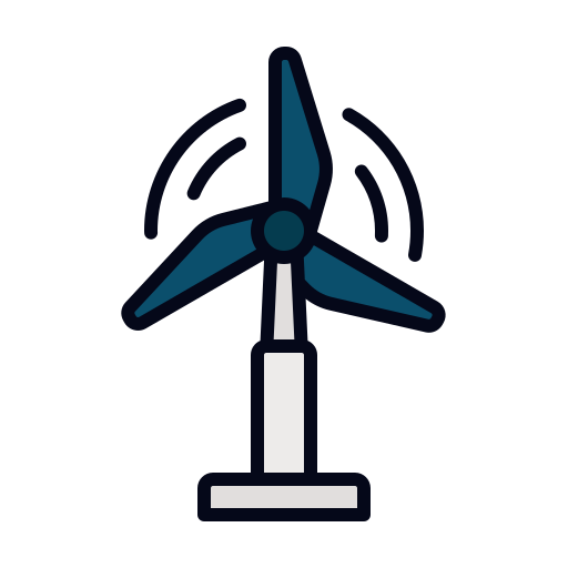 Ветряная турбина Generic color lineal-color иконка