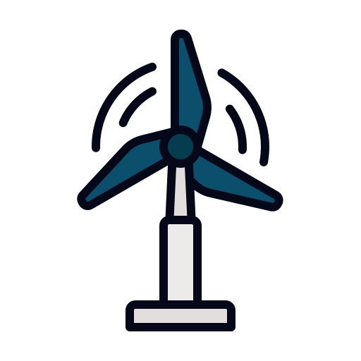 Wind turbine Generic color lineal-color icon