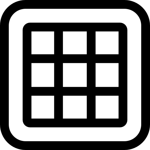 gofre Basic Rounded Lineal icono