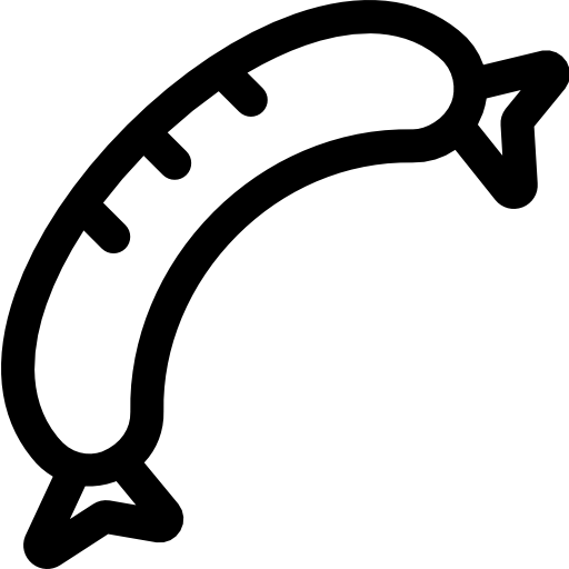 salchicha Basic Rounded Lineal icono