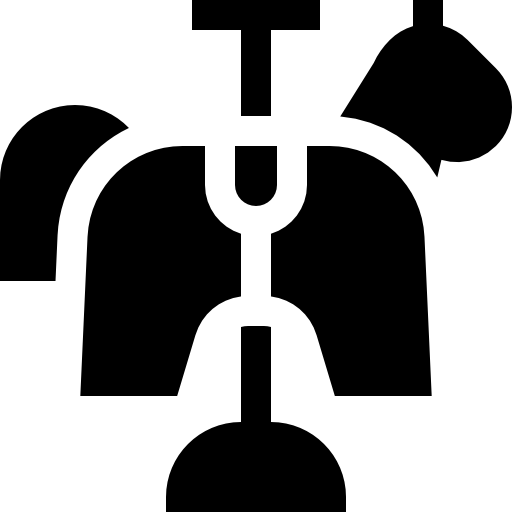 monocycle Basic Straight Filled Icône