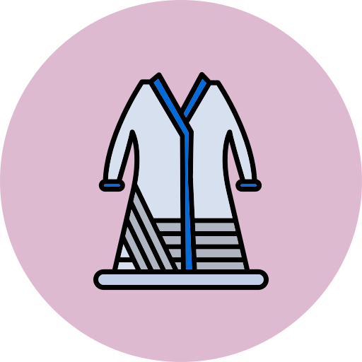 Банный халат Generic color lineal-color иконка