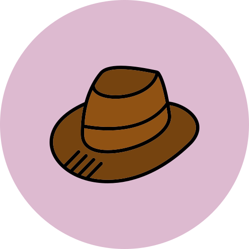 шляпа Федора Generic color lineal-color иконка