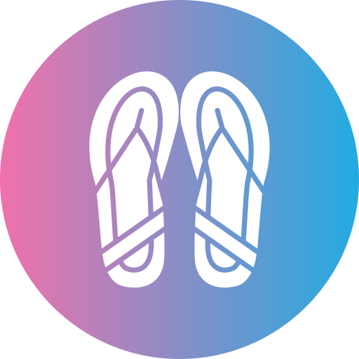 Sandals Generic gradient fill icon