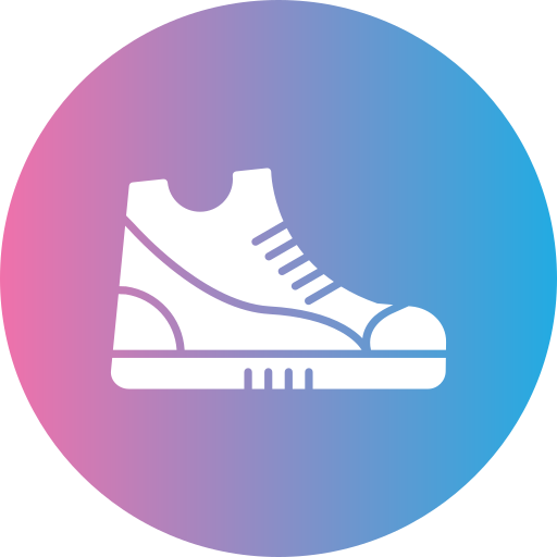 scarpa da ginnastica Generic gradient fill icona
