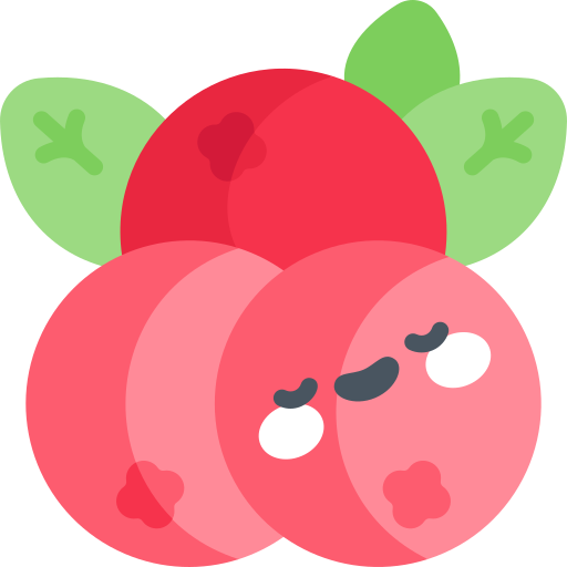 Cranberry Kawaii Flat icon
