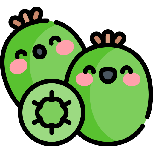 kiwi Kawaii Lineal color icon