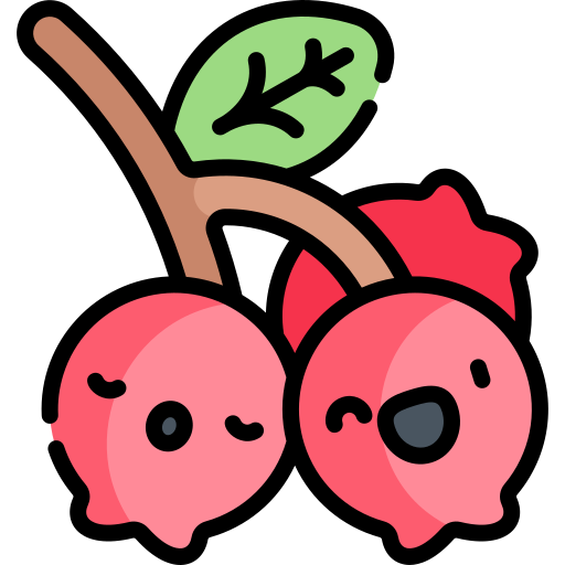 Lingonberry Kawaii Lineal color icon