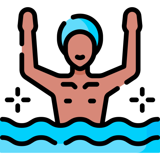 nadador Special Lineal color icono