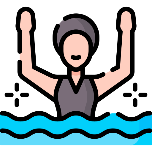 nadador Special Lineal color icono