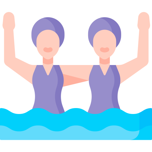 synchron schwimmen Special Flat icon