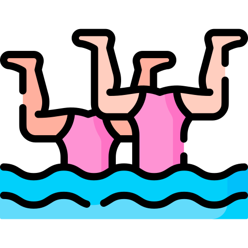 Synchronized swimming Special Lineal color icon