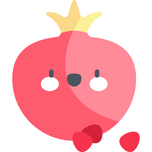 Pomegranate Kawaii Flat icon