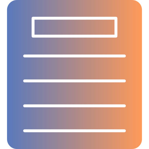 Document Generic gradient fill icon