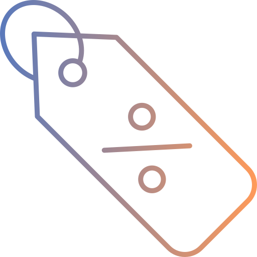 percentagem Generic gradient outline Ícone