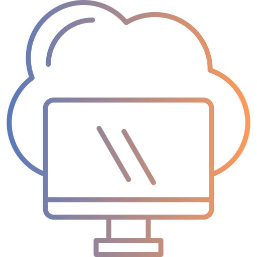 Computing Generic gradient outline icon