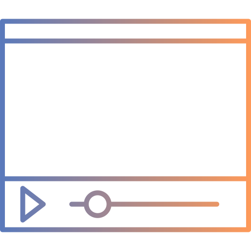 transmisja strumieniowa w internecie Generic gradient outline ikona