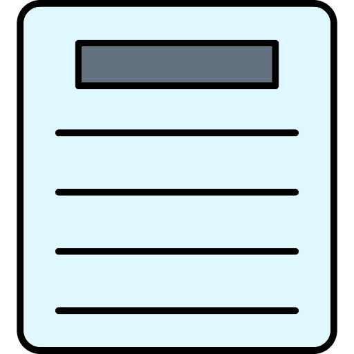 documento Generic color lineal-color icono