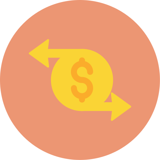 Money transfer Generic color fill icon