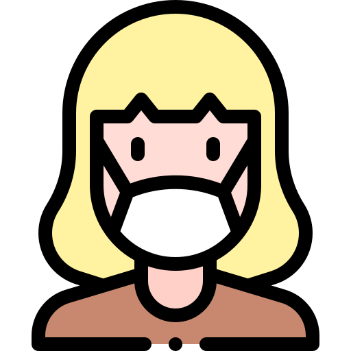 マスクを着用する Detailed Rounded Lineal color icon