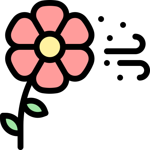花粉 Detailed Rounded Lineal color icon