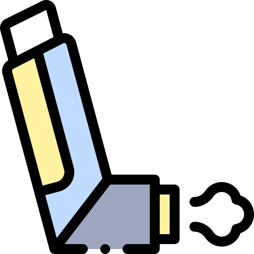 Inhaler Detailed Rounded Lineal color icon