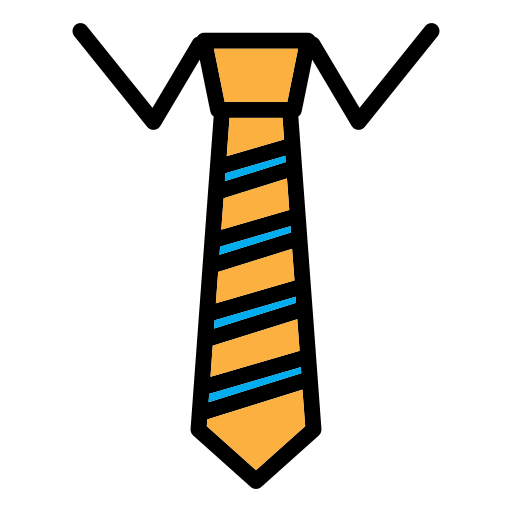 Tie Generic color lineal-color icon